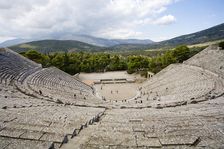 The Greek theatre at Epidauros, Greece. Artist: Samuel Magal