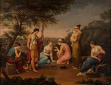 The Greek women of the dice, c1830. Creator: Agapito López de San Román