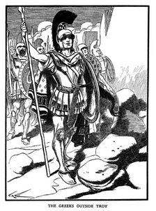 The Greeks outside Troy c1900