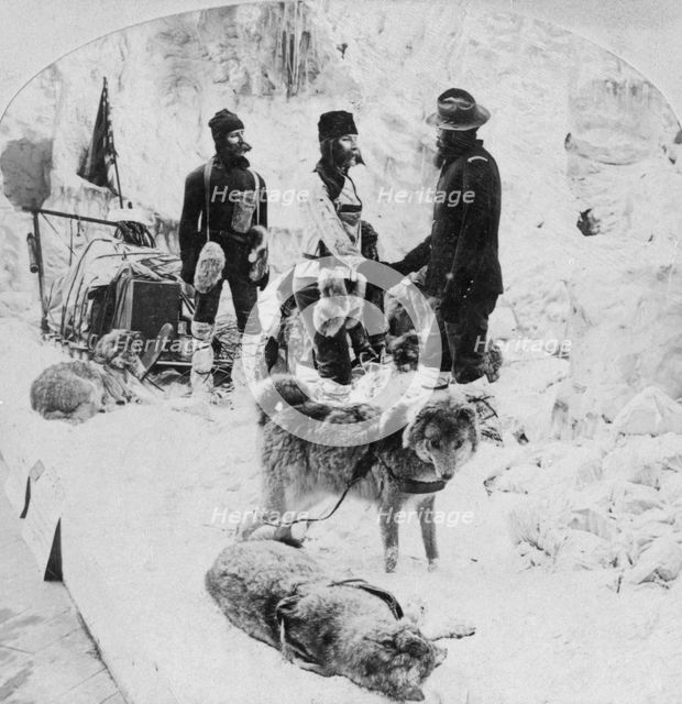 The Greely expedition, 1893.Artist: BW Kilburn