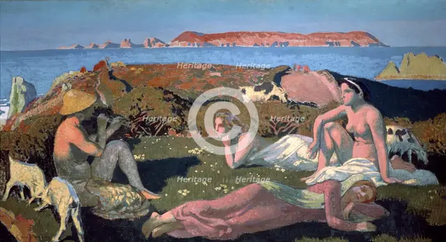 'The Green Beach, Perros Guirec', 1909.  Artist: Maurice Denis