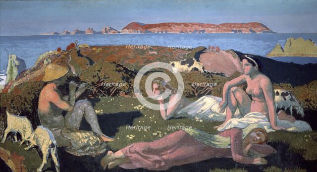 'The Green Beach, Perros Guirec', 1909.  Artist: Maurice Denis