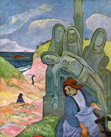The Green Christ 1889 (1939).Artist: Paul Gauguin