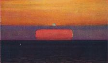 The Green Flash at Sunset, Rarest Prismatic Colour Refracted by the Atmosphere c1935