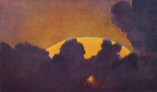 The Green Flash at Sunset, Rarest Prismatic Colour Refracted by the Atmosphere c1935