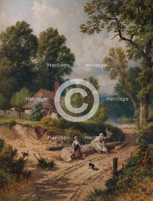 'The Green Lane', 19th century, (1935). Artist: Birket Foster.