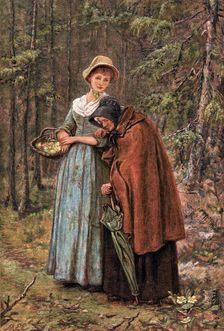 The Green Leaf and the Sere 1887. Artist: Mary Ellen Edwards