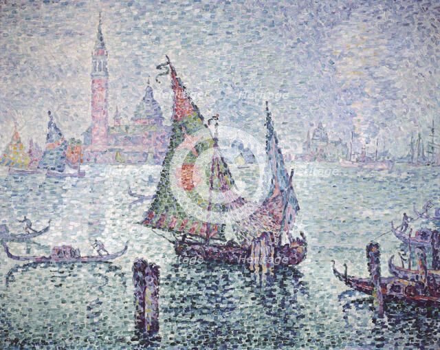 'The Green Sail, Venice', 1904. Artist: Paul Signac