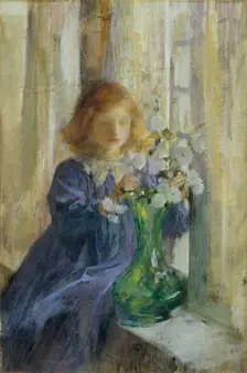 The green vase 1882-1923. Creator: James Jebusa Shannon