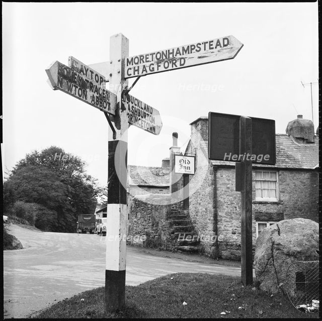 The Green, Widecombe in the Moor, Dartmoor, Devon, 1967. Creator: Eileen Deste.