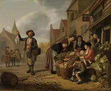 The Greengrocer's Shop De Buyskool, 1654. Creator: Jan Victors