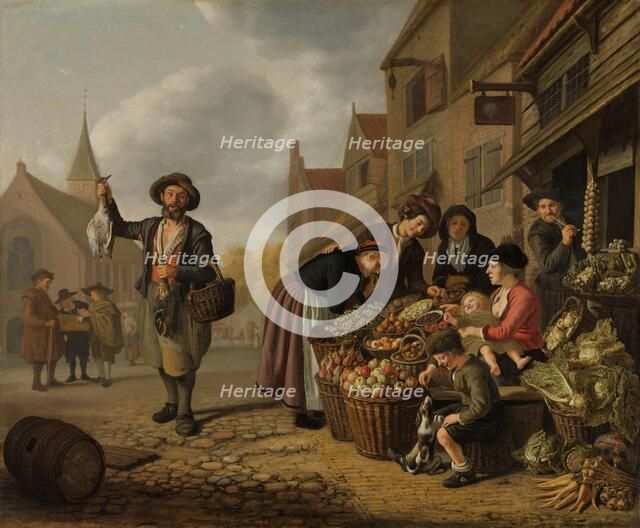 The Greengrocer's Shop De Buyskool, 1654. Creator: Jan Victors.