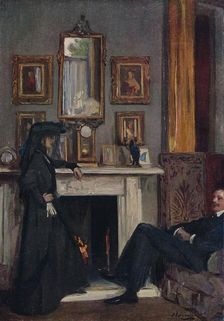 The Grey Drawing Room, Tangiers, 1911, (1914). Artist: Sir John Lavery