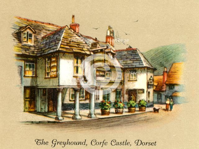 'The Greyhound, Corfe Castle, Dorset', 1936.   Creator: Unknown.