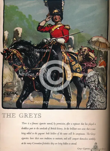 'The Greys - Greys Cigarettes', 1937. Artist: Unknown.