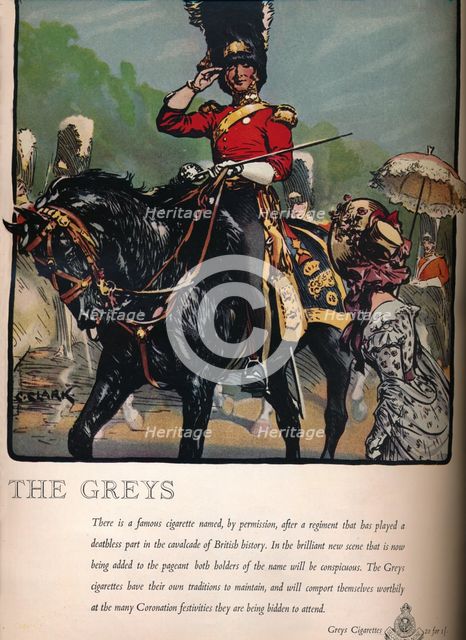 'The Greys - Greys Cigarettes', 1937. Artist: Unknown.