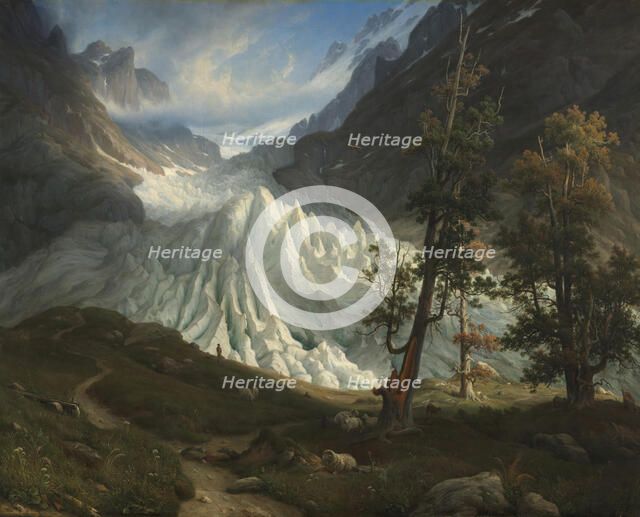 The Grindelwald Glacier, 1838. Creator: Thomas Fearnley.