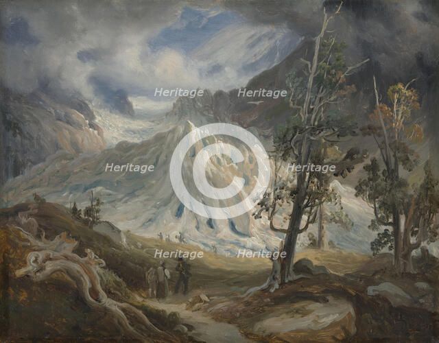 The Grindelwald Glacier, probably 1837. Creator: Thomas Fearnley.