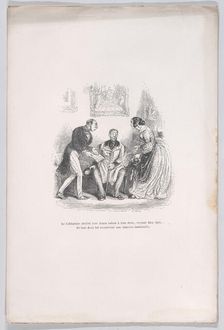The grieving widow gives them both the right to do well.... And they both retain an eterna..., 1843. Creator: Jean Ignace Isidore Gerard
