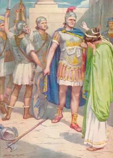 The grief of the sister of Horatius, c1912 (1912). Artist: Ernest Dudley Heath