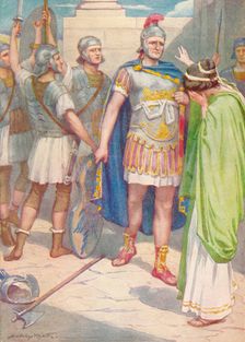 The grief of the sister of Horatius, c1912 (1912). Artist: Ernest Dudley Heath