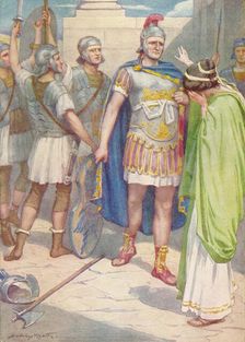 The grief of the sister of Horatius, c1912 (1912). Artist: Ernest Dudley Heath