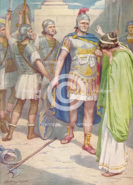 'The grief of the sister of Horatius, c1912 (1912). Artist: Ernest Dudley Heath.