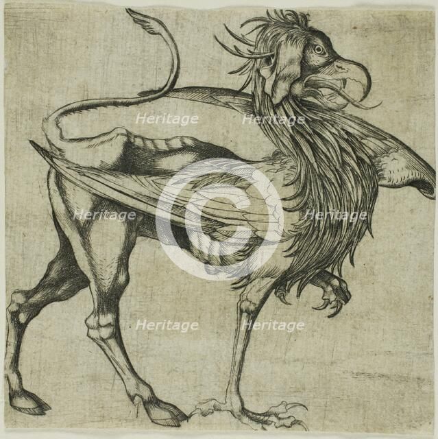The Griffin, c. 1485. Creator: After Martin Schongauer German, c. 1430/50-1491.