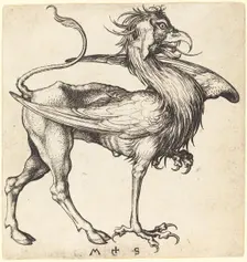 The Griffin, c1485-1490. Creator: Martin Schongauer