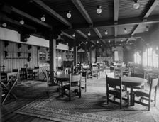 The Grill room, Paul Smith's casino, Adirondack Mountains, between 1900 and 1905. Creator: Unknown