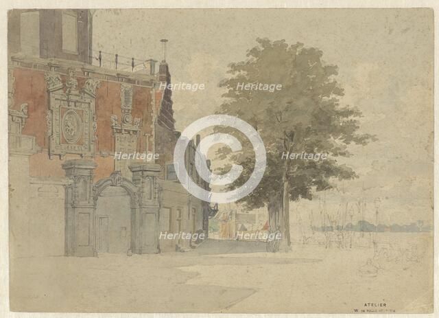 The Groothoofdspoort in Dordrecht, 1841-1911. Creator: Willem de Haas Hemken.