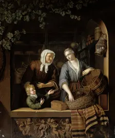 The Grocer’s Shop, 1715. Creator: Frans van Mieris II