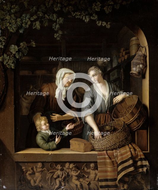 The Grocer’s Shop, 1715. Creator: Frans van Mieris II.