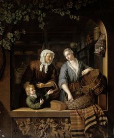 The Grocer’s Shop, 1715. Creator: Frans van Mieris II