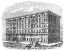 The Grosvenor Mansions, Victoria-Street, Westminster, 1868. Creator: Unknown