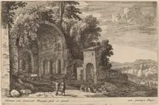 The Grotto of the Nymph Egeria. Creator: Herman van Swanevelt