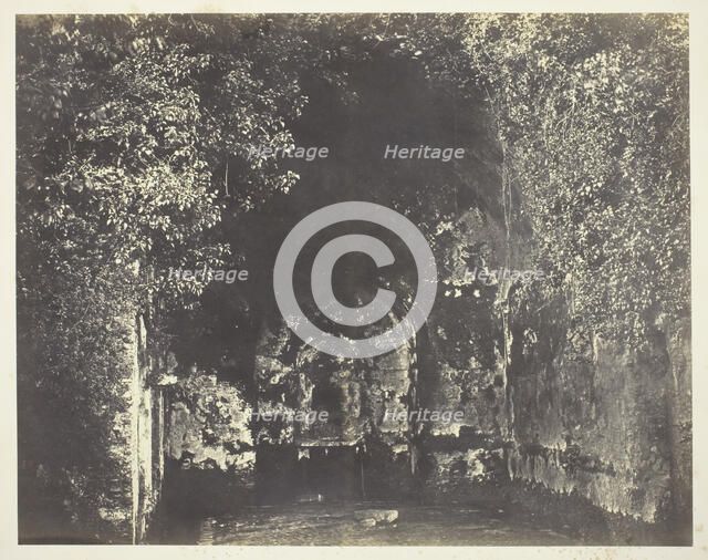 The Grotto of Egeria, Rome, c. 1858. Creator: Robert MacPherson.