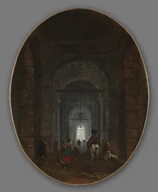 The Grotto of Posillipo, c. 1769. Creator: Hubert Robert (French, 1733-1808)