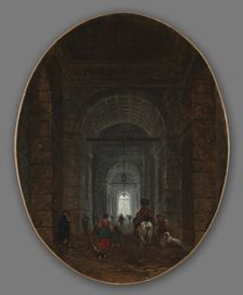 The Grotto of Posillipo, c. 1769. Creator: Hubert Robert (French, 1733-1808)