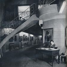 The ground floor gallery of the American-British Art Center c1941