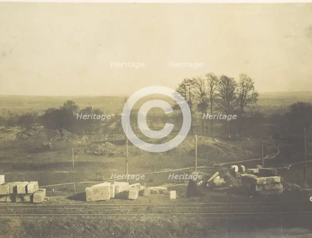 [The Grounds Looking Towards Penge], 1854. Creator: Philip Henry Delamotte.