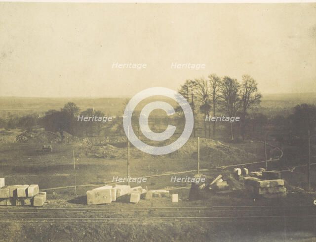 [The Grounds Looking Towards Penge], 1854. Creator: Philip Henry Delamotte.