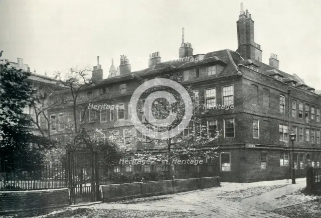 'The Group of Houses in Clifford's Inn Dating Prior to the Great Fire of 1666', 1885, (1934).  Creators: Henry Dixon & Son, Henry Dixon.