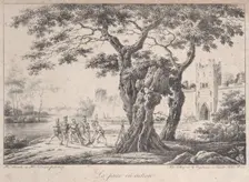 The Group in Action, 1817. Creator: Émile Jean-Horace Vernet
