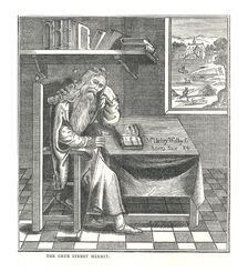 The Grub Street Hermit. From a picture published by Richardson, 1878. Artist: Walter Thornbury