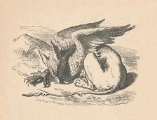 The Gryphon asleep in the sun 1889. Artist: John Tenniel