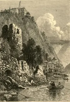 The Hudson at "Cozzens's" 1874. Creator: Harry Fenn