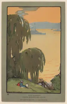 The Hudson from Riverside Drive, 1914. Creator: Rachael Robinson Elmer