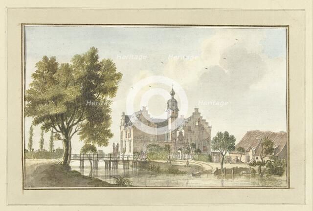 The Huis Den Ham, on the Niers in Germany, 1746. Creator: Jan de Beyer.