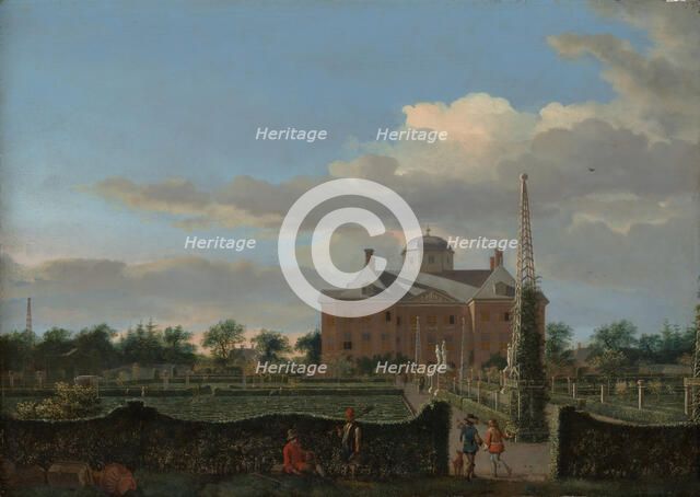 The Huis ten Bosch at The Hague and Its Formal Garden (View from the South), ca. 1668-70. Creator: Jan van der Heyden.